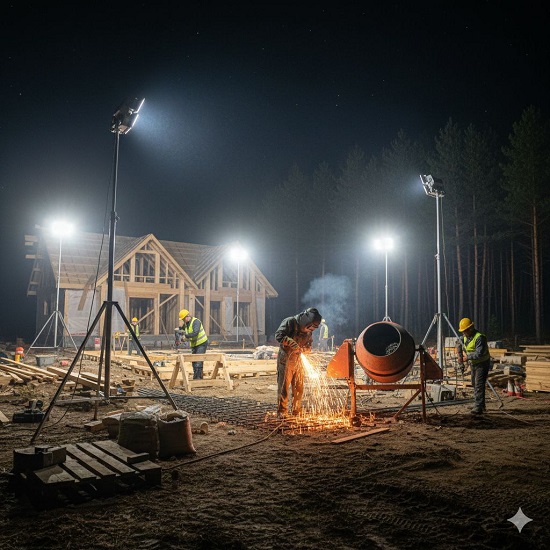 Схема подключения электроинструментов на стройплощадке