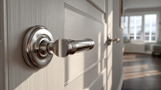 Алюминиевые дверные ручки в интерьере
