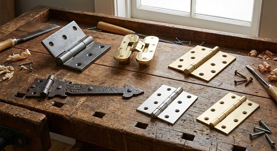 Различные типы дверных петель