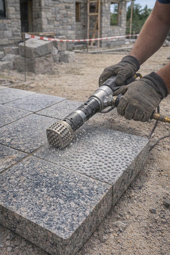 Бучардирование гранита