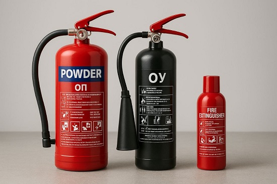 Различные типы огнетушителей для дома