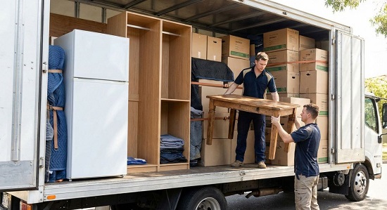 Правильная погрузка коробок в грузовик