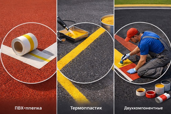 Двухкомпонентные краски, термопластик и ПВХ-плёнка