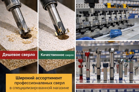 Сверла для присадочного станка