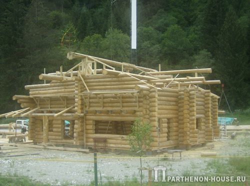 строительство деревянного бревенчатого дома