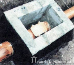 смотровой колодец для очистки трубы