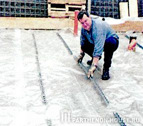 раскладка распорок для монтажа арматурного каркаса