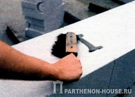 очищаем поверхность блоков
