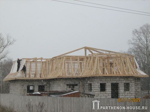 строительство каркаса дома