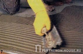 укладка терракотовой плитки