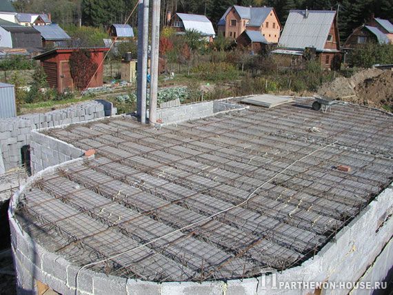 перекрытия с сильно изрезанным контуром (криволинейное перекрытие)