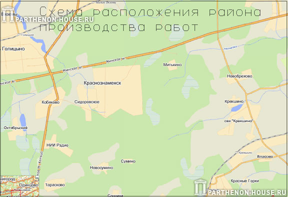 схема района работ