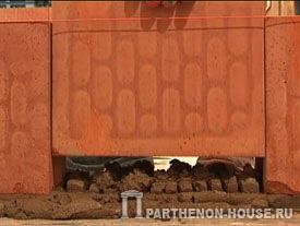 кладка перегородок из блоков POROTHERM (Поротерм)