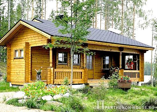 домик из клееного бруса