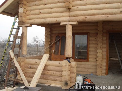  Строительство дома из оцилиндрованного бревна 