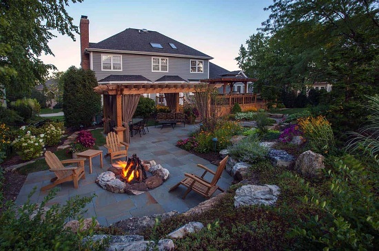 Готовое мощение на участке