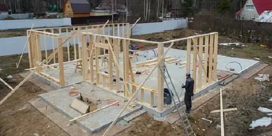 Железобетонный фундамент под каркасный дом
