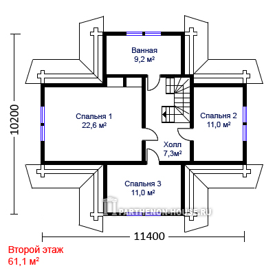 Мансарда дома ДГ 126-3