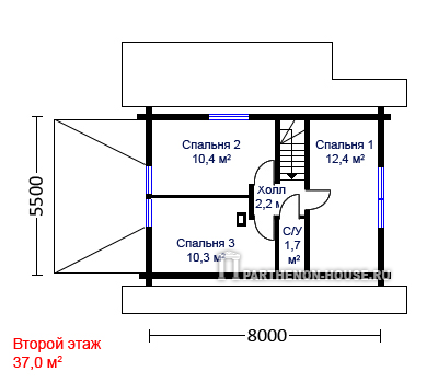 Мансарда дома ДГ 87-1