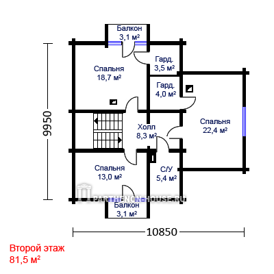 Мансарда дома ДГ 180-6