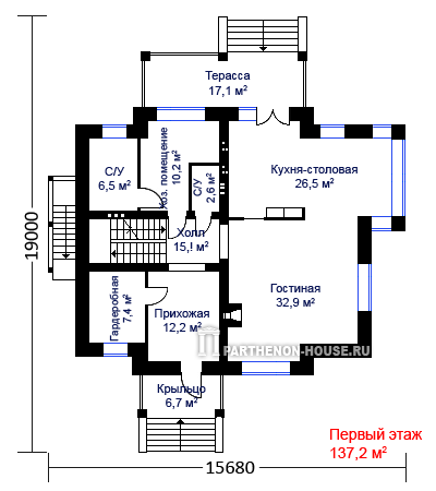 1 этаж Проект дома КГ 324-5