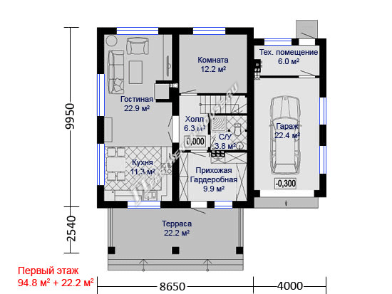 1 этаж дома ЯГ 158-4