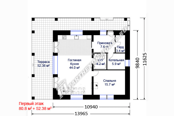1 этаж дома КЕ 158-6