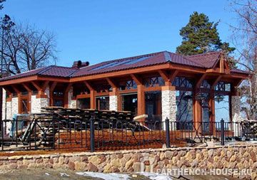 строительство каркасного беседки