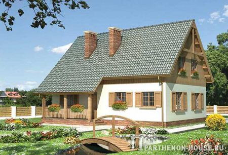Проект кирпичного коттеджа К 231-7