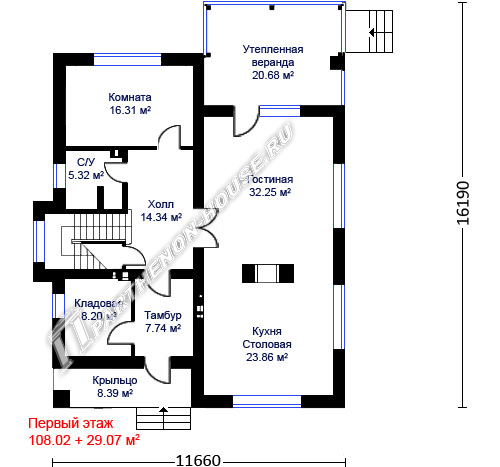 1 этаж дома МКК-259