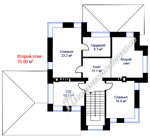второй этаж дома МКК-201