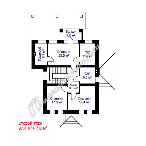 2 этаж дома ПА-220М