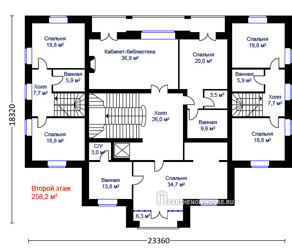 2 этаж проекта дома КИ 727-4