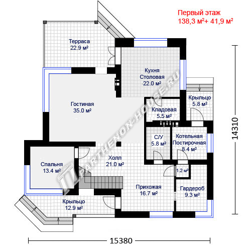 1 этаж дома ПА-2685М