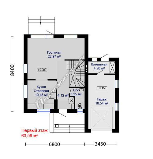 1 этаж дома ЯА-128