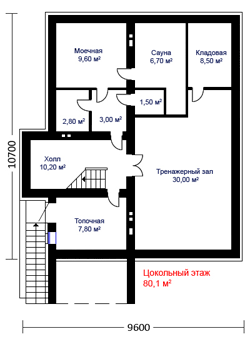 Цокольный этаж дома КА 297-45