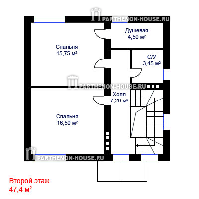 Мансарда проекта дома ЯА 101-7