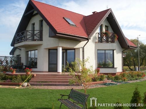 Загородные дома, построенные по проекту кирпичного дома К 291-0
