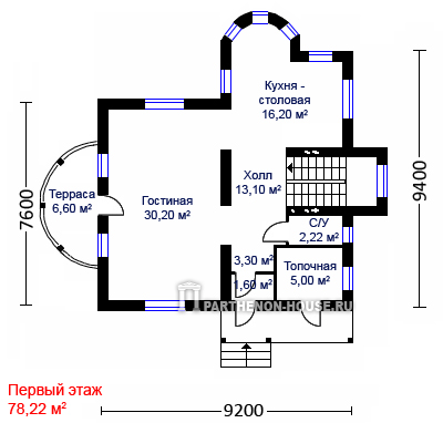 1 этаж Проект дома ЯА 145-46