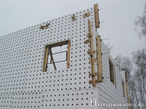 Бетонирование стен - опалубка из пенополистирола PLASTBAU (ПЛАСТБАУ)