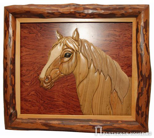Картина из дерева: Лошадь