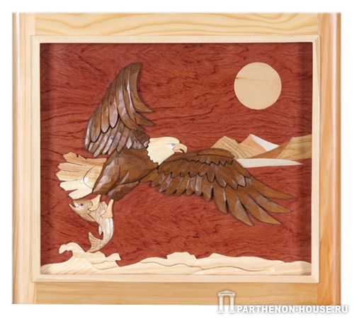 Картина из дерева: Белоголовый орлан.