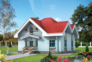 Проект месяца июнь 2010 г. Проект кирпичного дома КА 129-0.