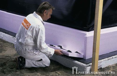 Технология кладки лицевого кирпича. Теплоизоляция несущей стены.
