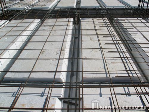 Размещение арматуры в межэтажных перекрытиях PLASTBAU (ПЛАСТБАУ)