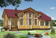Проект большого деревянного дома